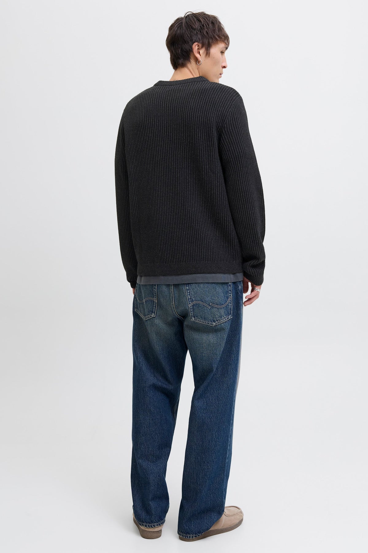 Jack & Jones Dover Knit Crew Neck SN Black
