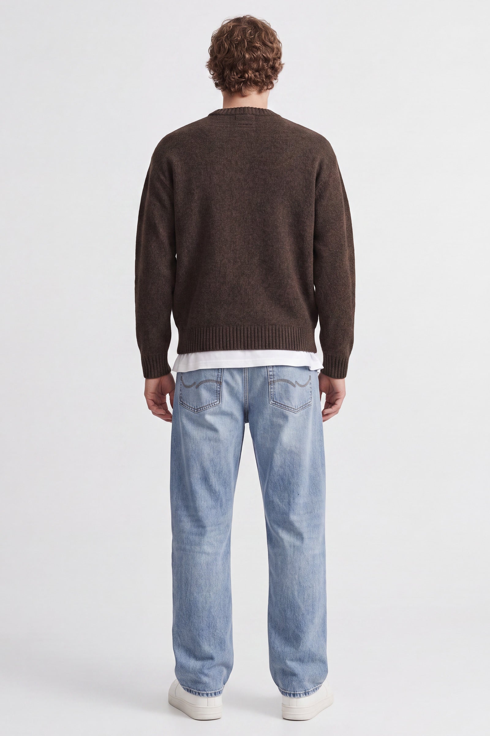 Jack & Jones Soho Ollie Knit Crew Neck SN Cocoa