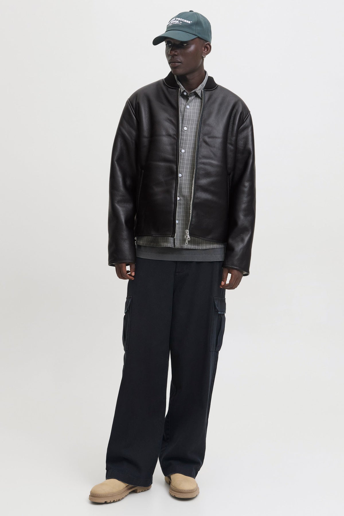 Jack & Jones Fade Pu Bomberjakke Black