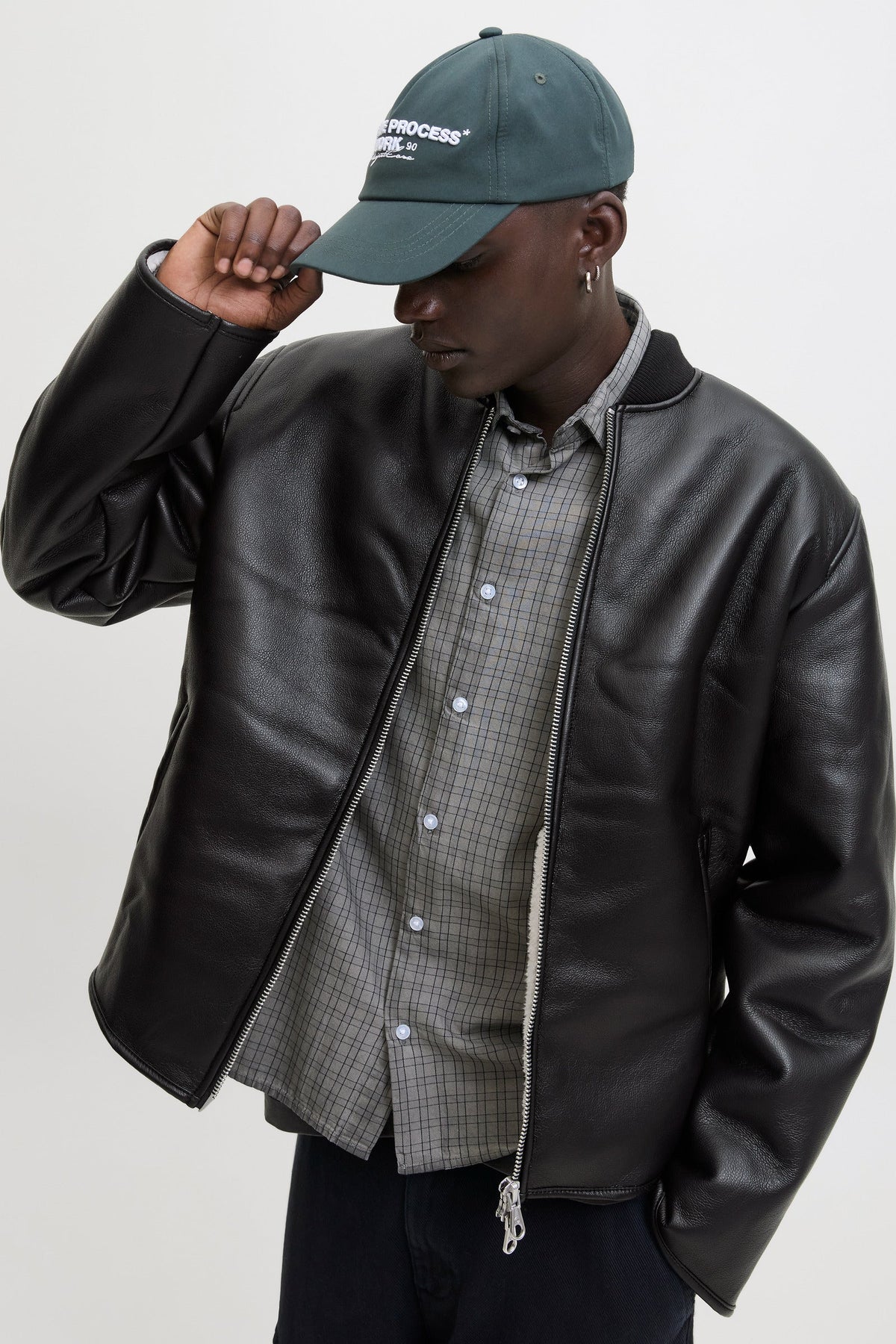Jack & Jones Fade Pu Bomberjakke Black