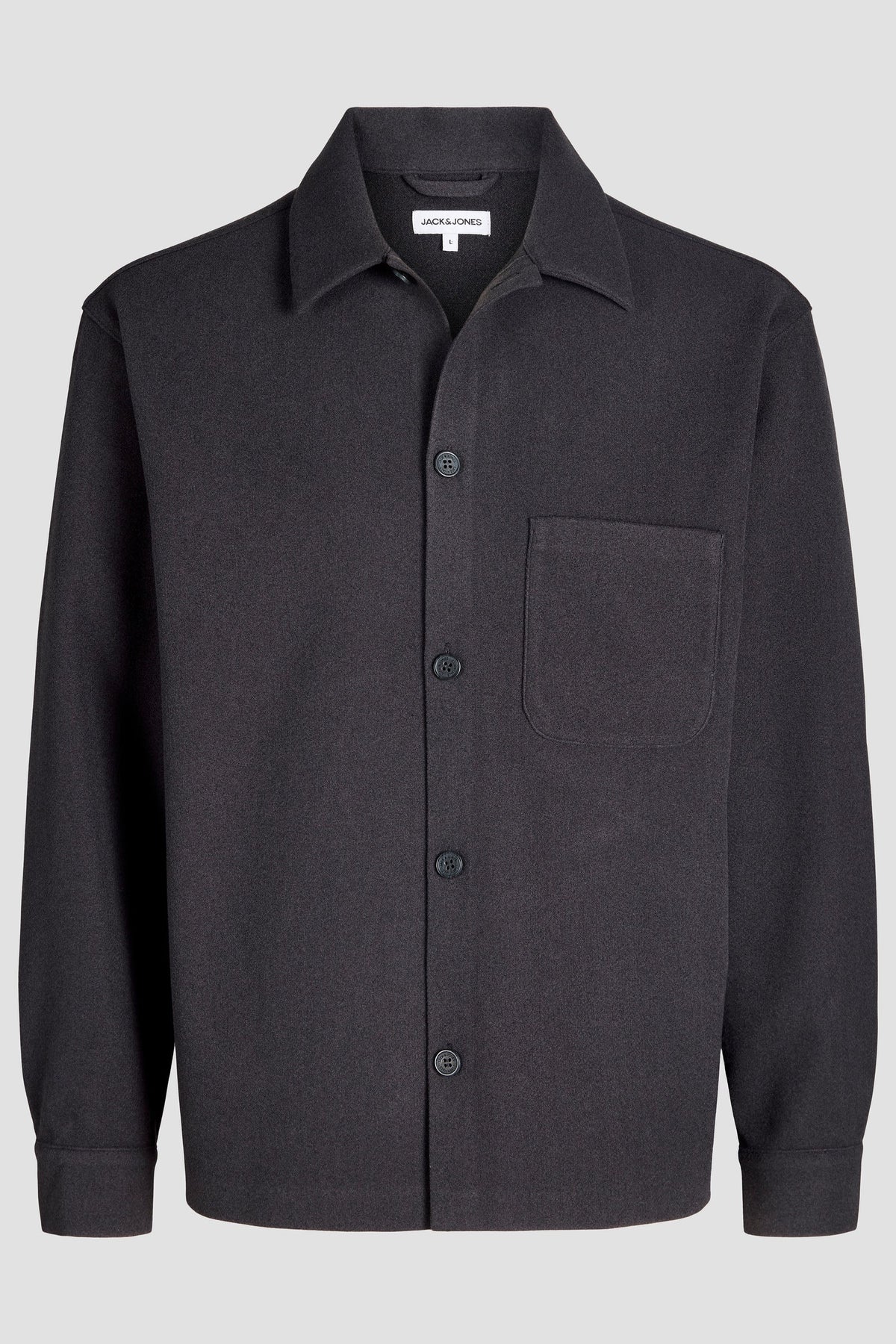 Jack & Jones Regent Overshirt Dark Grey Melange