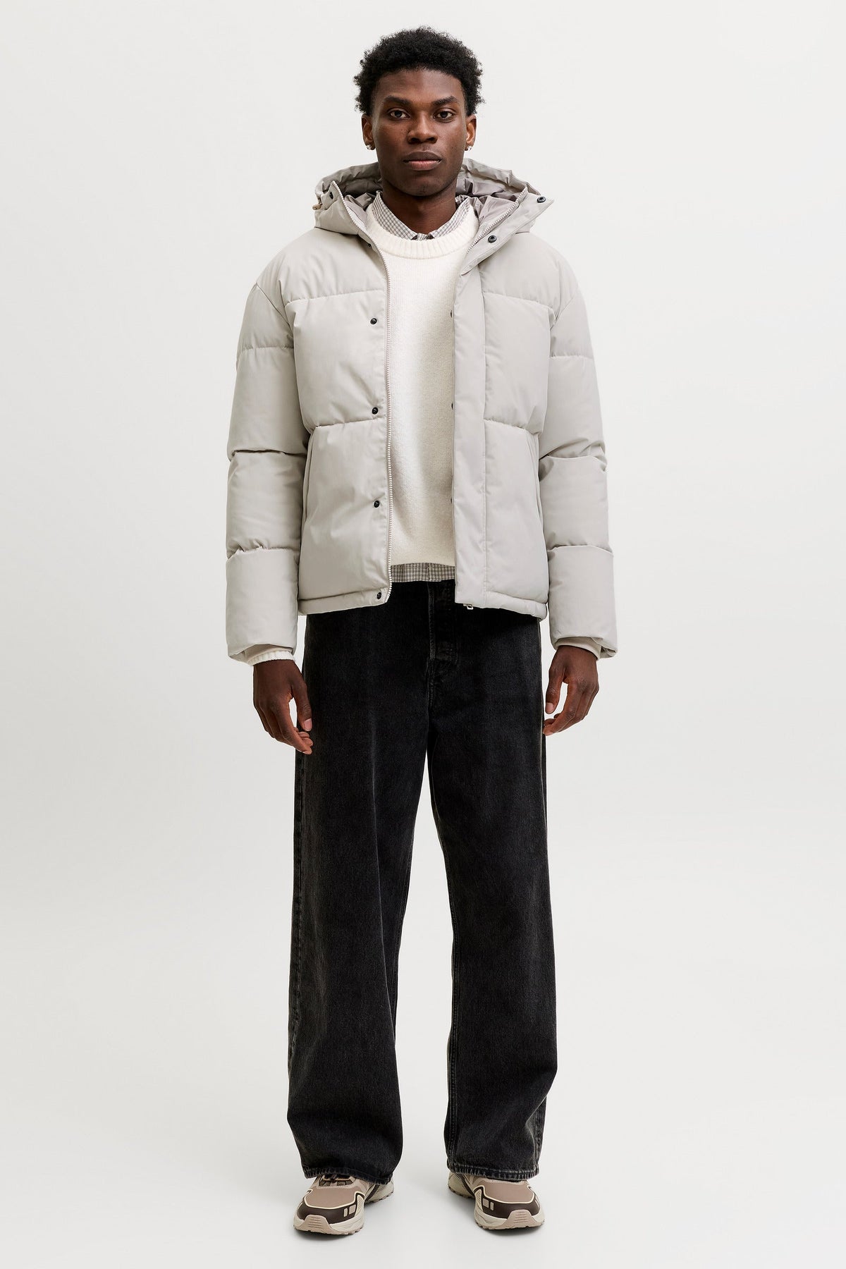 Jack & Jones Soho Puffer Hood Aw26 Dove