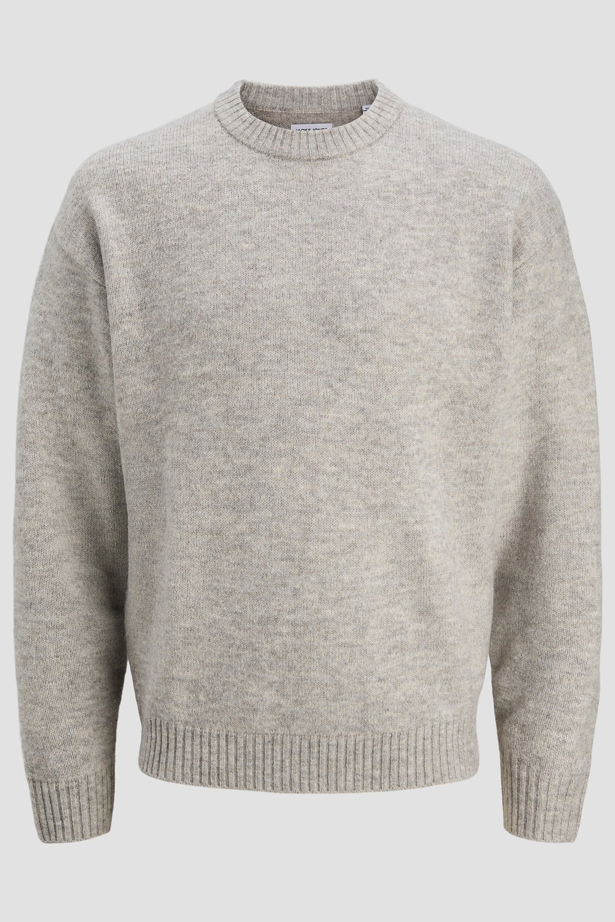 Jack & Jones Soho Ollie Knit Crew Neck Light Grey Melange