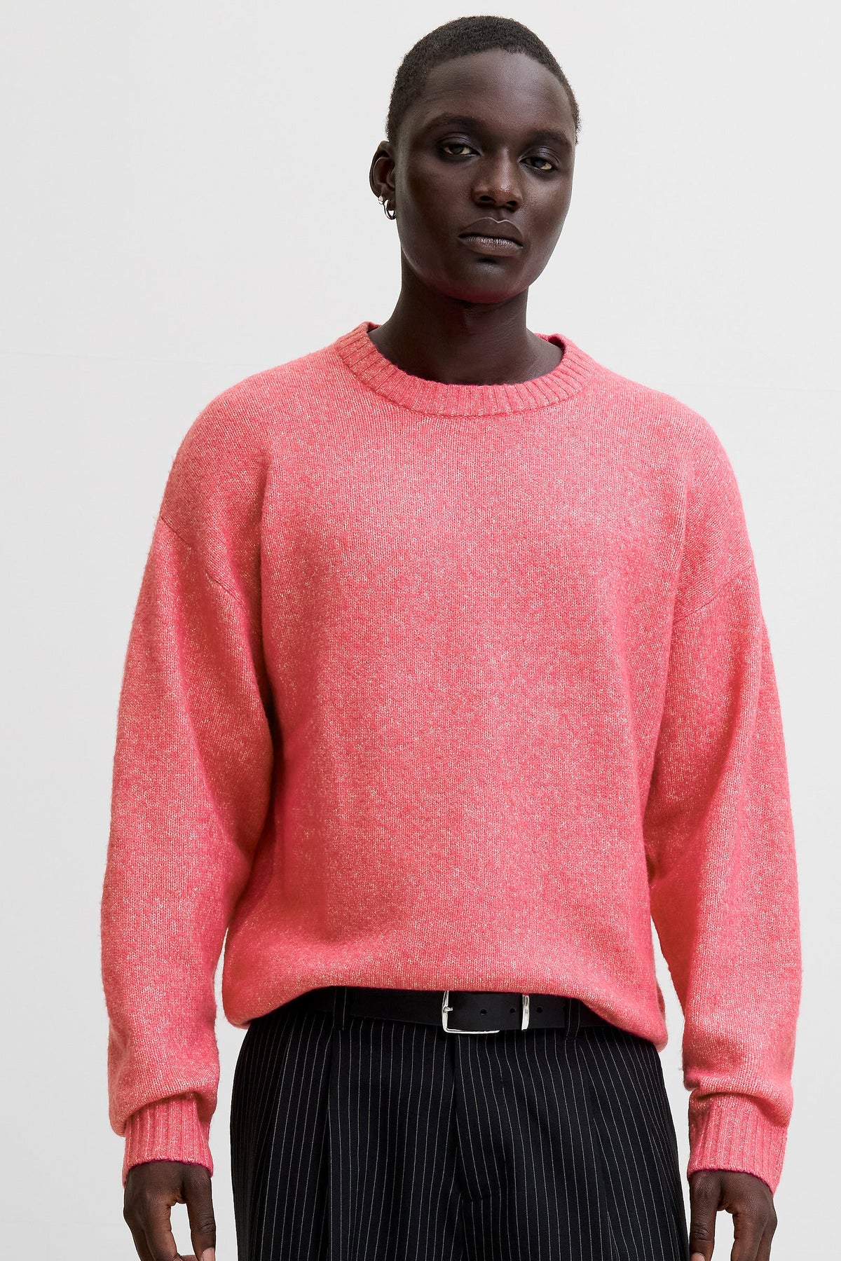 Jack & Jones Soho Ollie Knit Crew Neck Fuchsia Rose