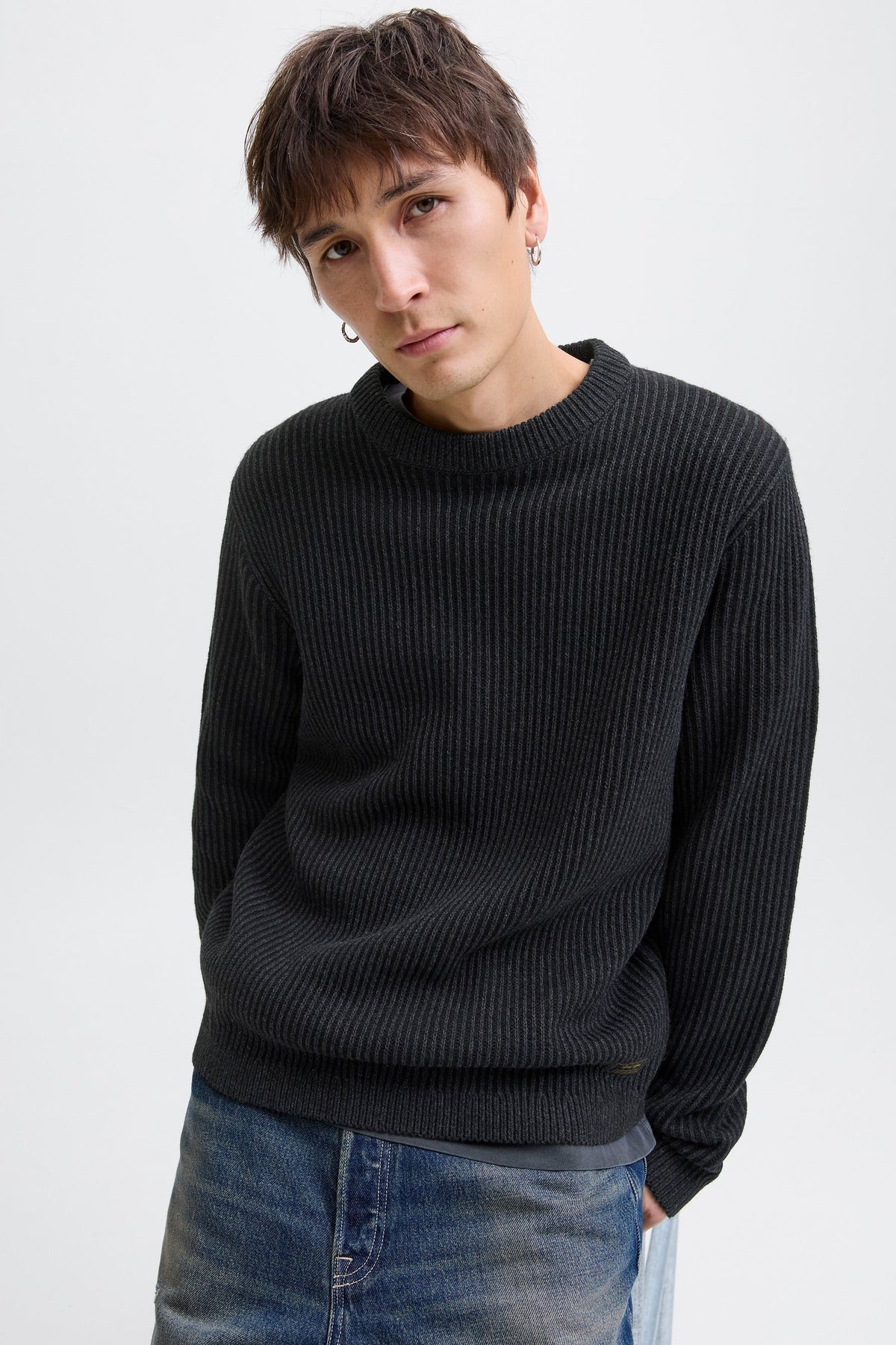 Jack & Jones Dover Knit Crew Neck SN Black