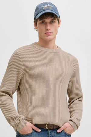 Jack & Jones Dover Knit Crew Neck SN Moonbeam