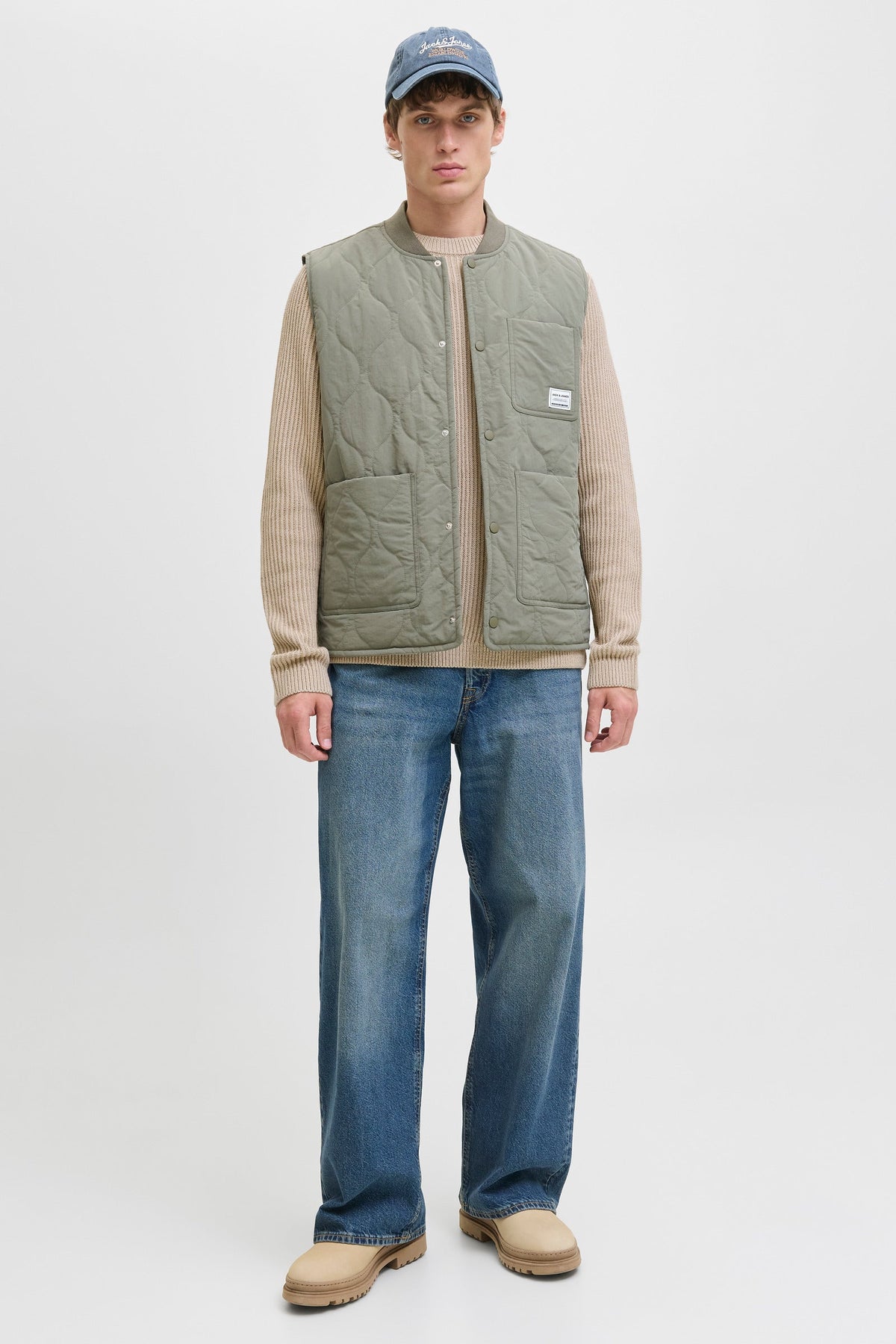 Jack & Jones Dover Knit Crew Neck SN Moonbeam