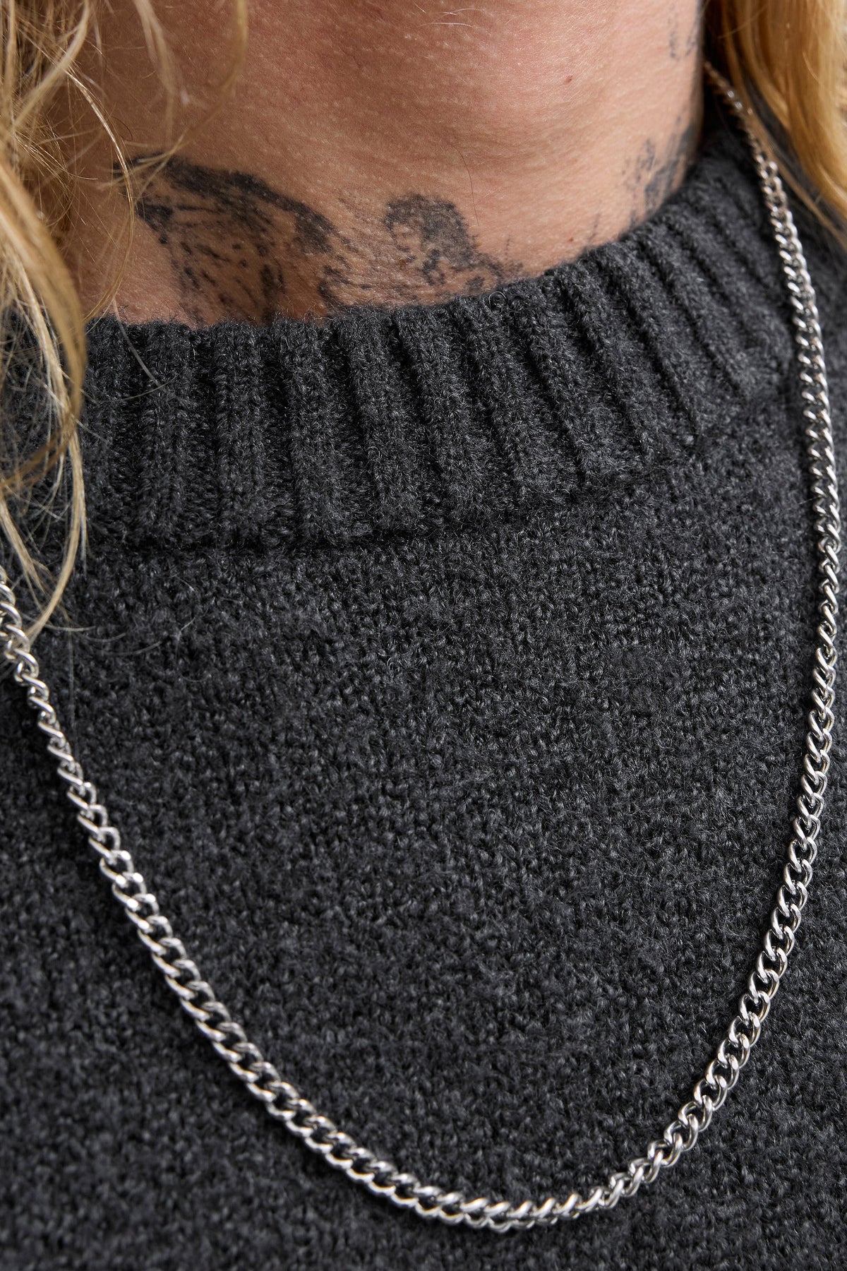 Jack & Jones Soho Ollie Knit Crew Neck SN Asphalt