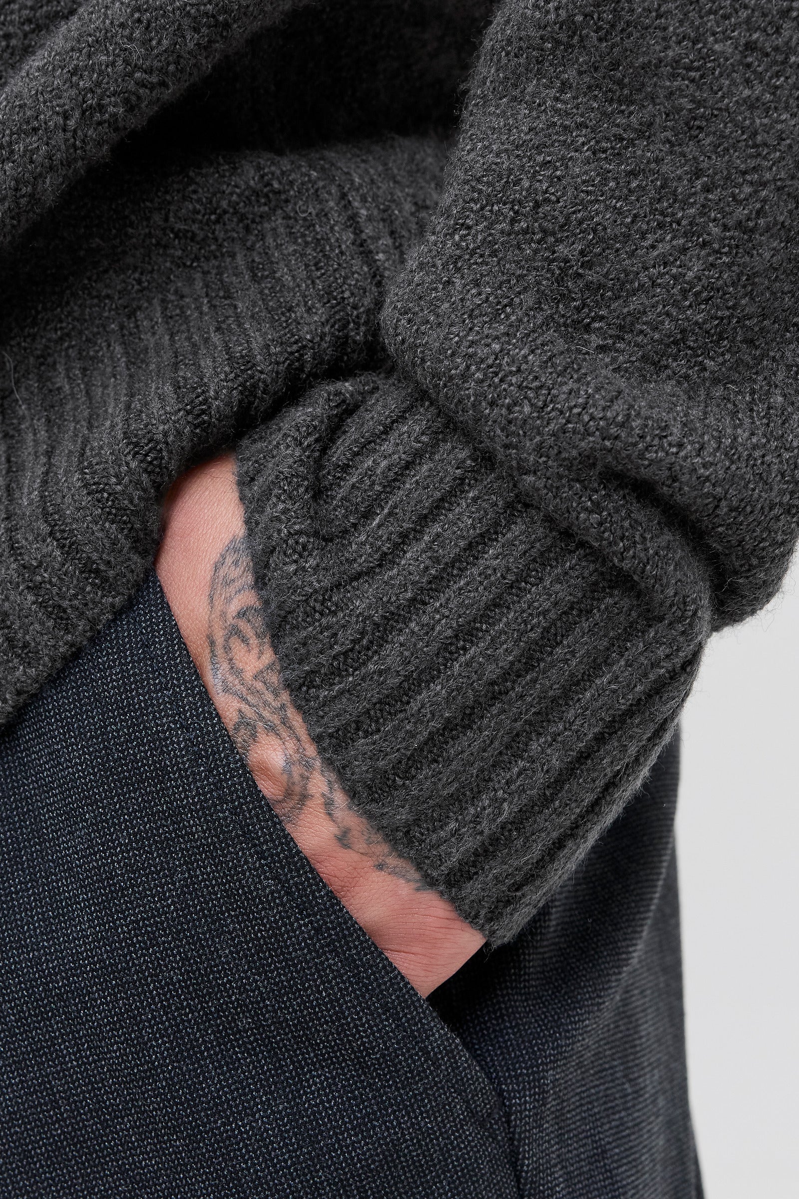 Jack & Jones Soho Ollie Knit Crew Neck SN Asphalt