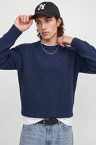Jack & Jones Soho Ollie Knit Crew Neck SN Navy Blazer