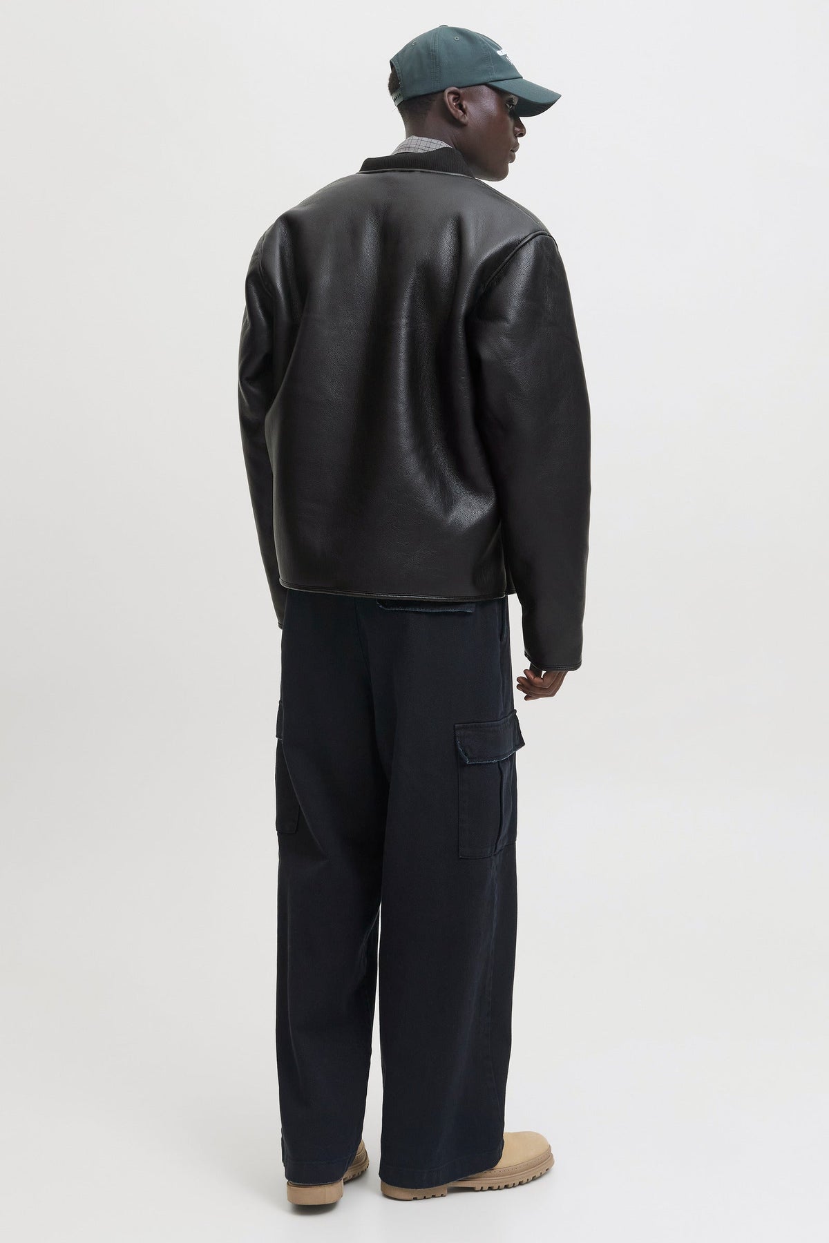 Jack & Jones Fade Pu Bomberjakke Black