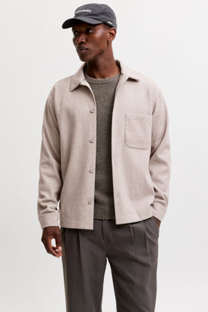 Jack & Jones Regent Overshirt Ls Oatmeal