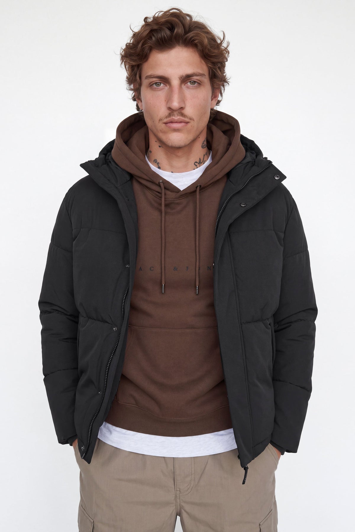 Jack & Jones Soho Puffer Hood Black