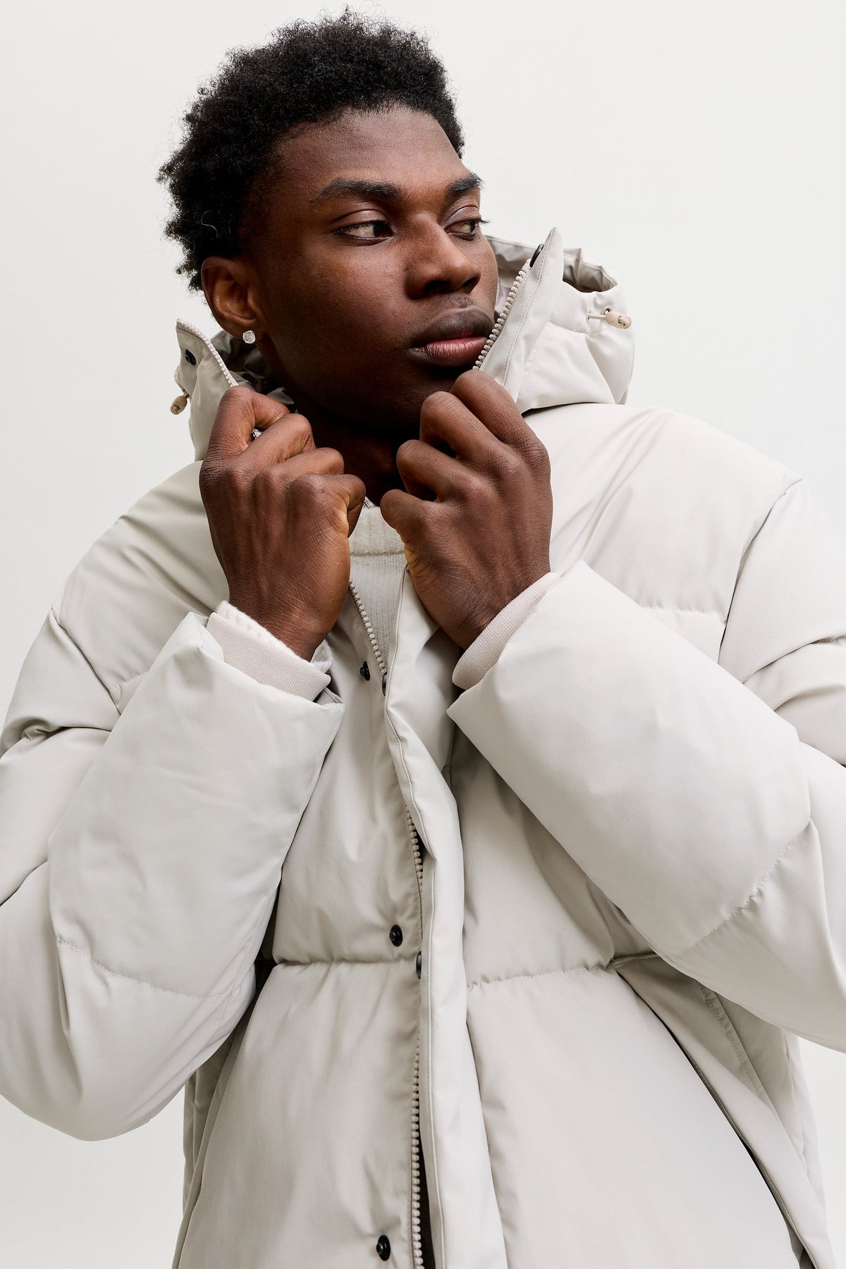 Jack & Jones Soho Puffer Hood Aw26 Dove