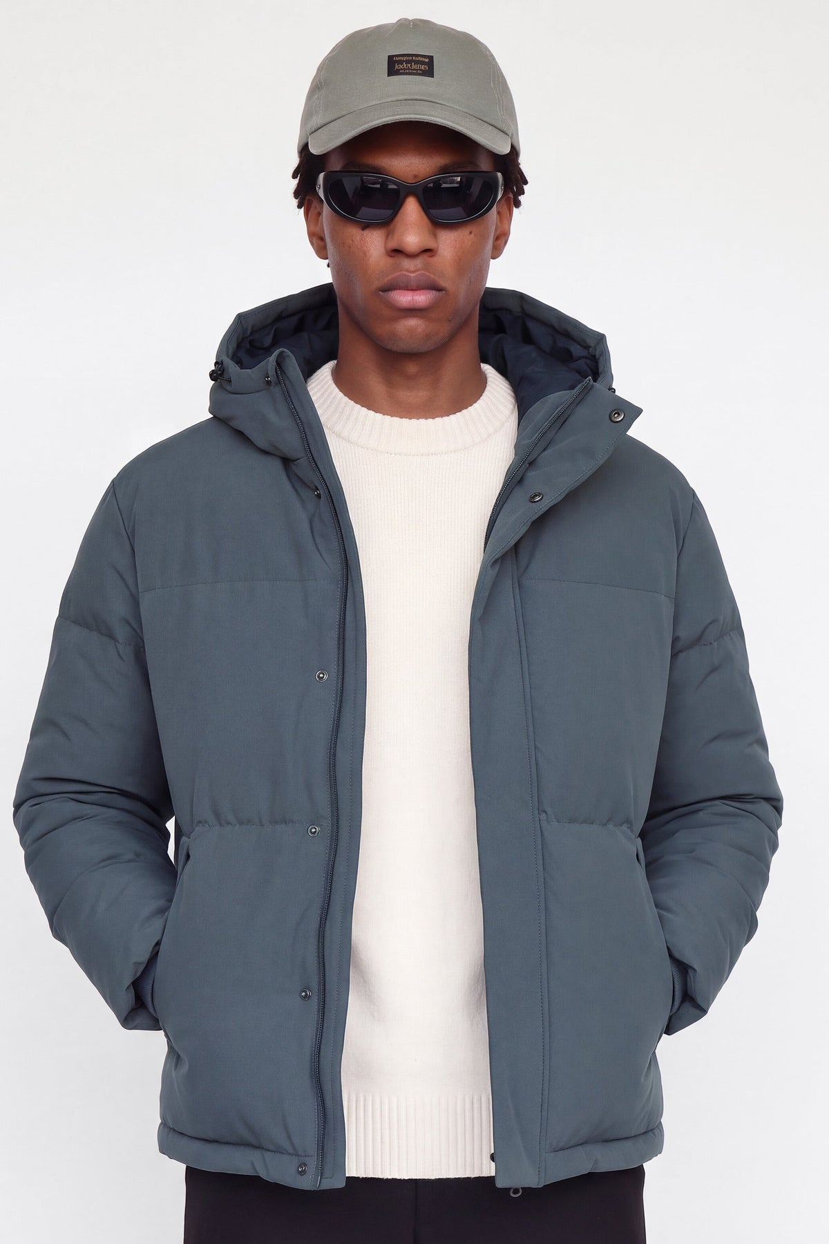 Jack & Jones Soho Puffer Hood Turbulence