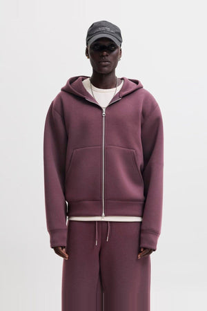 Jack & Jones Legacy Sweat Scuba Zip Hoodie Fudge
