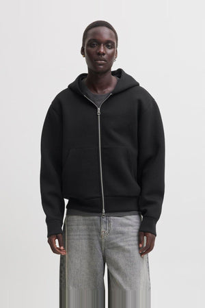 Jack & Jones Legacy Sweat Scuba Zip Hoodie Black