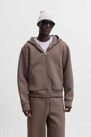 Jack & Jones Legacy Sweat Scuba Zip Hood Falcon