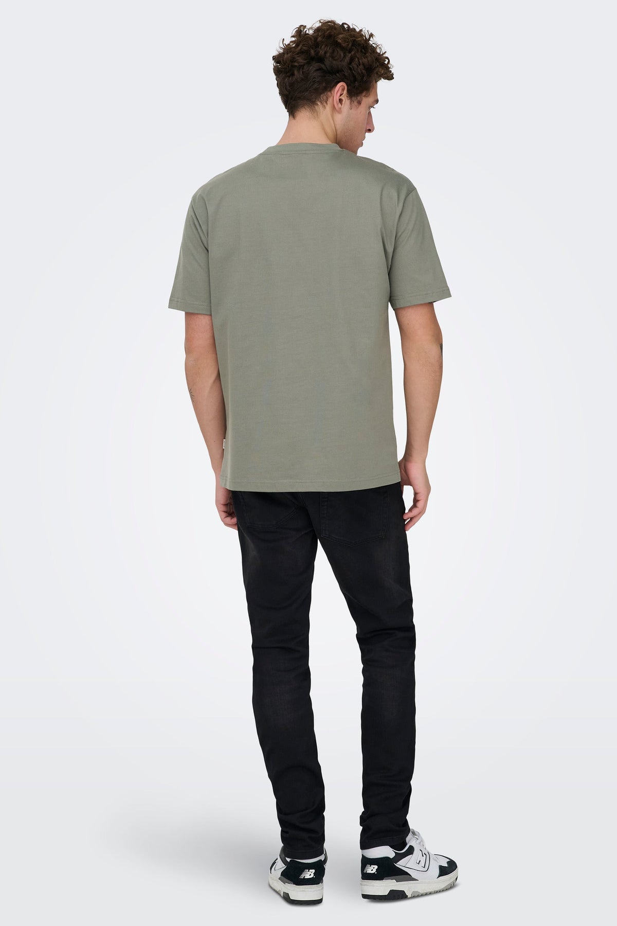 Only & Sons Fred Life Relaxed SS Tee Noos Castor Gray