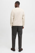 Jack & Jones Bradley Carter Knit Crew Neck Moonbeam