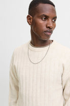 Jack & Jones Bradley Carter Knit Crew Neck Moonbeam