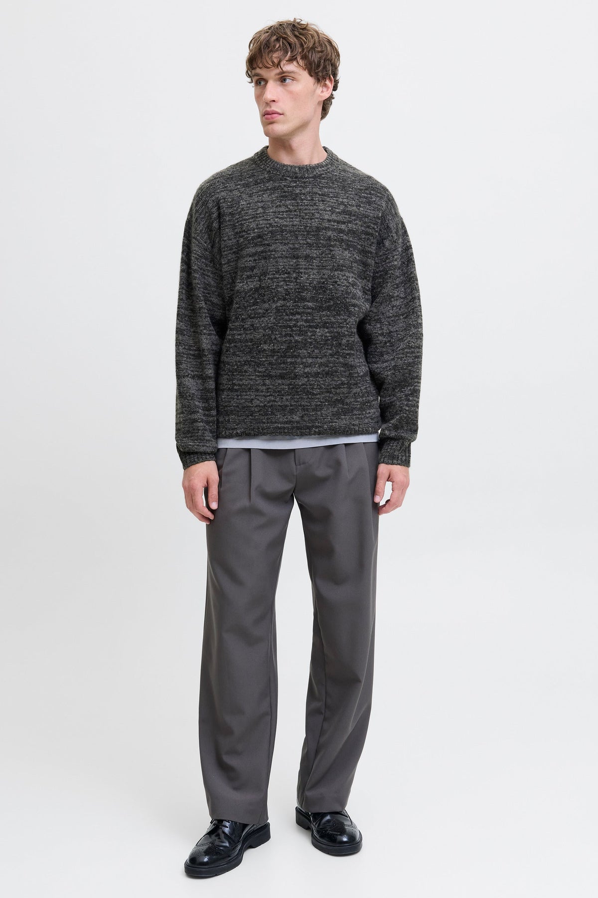 Jack & Jones Soho Ollie Knit Crew Neck Castlerock