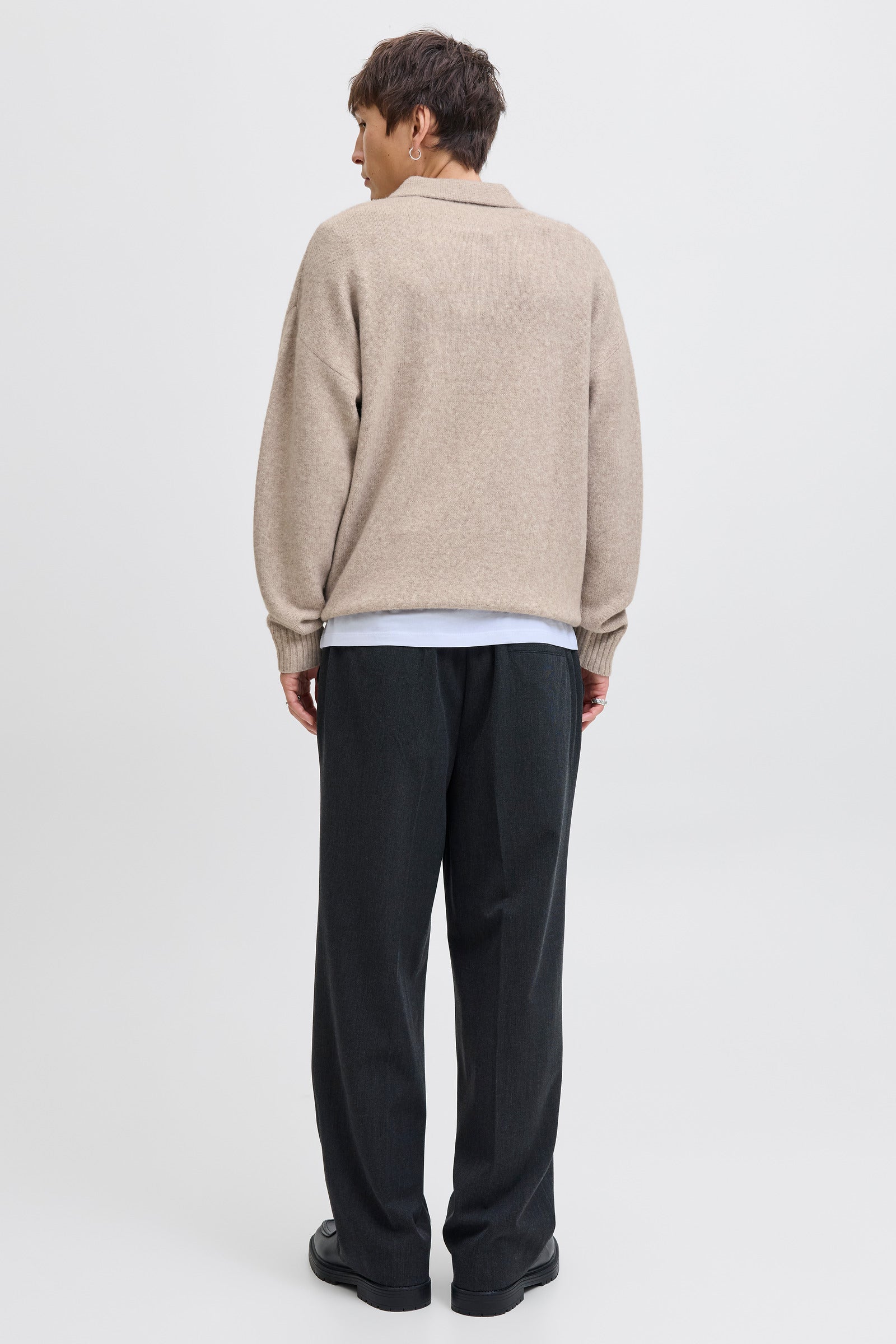 Jack & Jones Soho Ollie Knit Split Neck Atmosphere