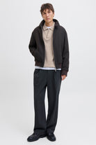 Jack & Jones Soho Ollie Knit Split Neck Atmosphere