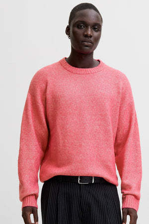 Jack & Jones Soho Ollie Knit Crew Neck Fuchsia Rose
