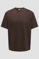 Only & Sons Fred Life Relaxed SS Tee Coffee Bean