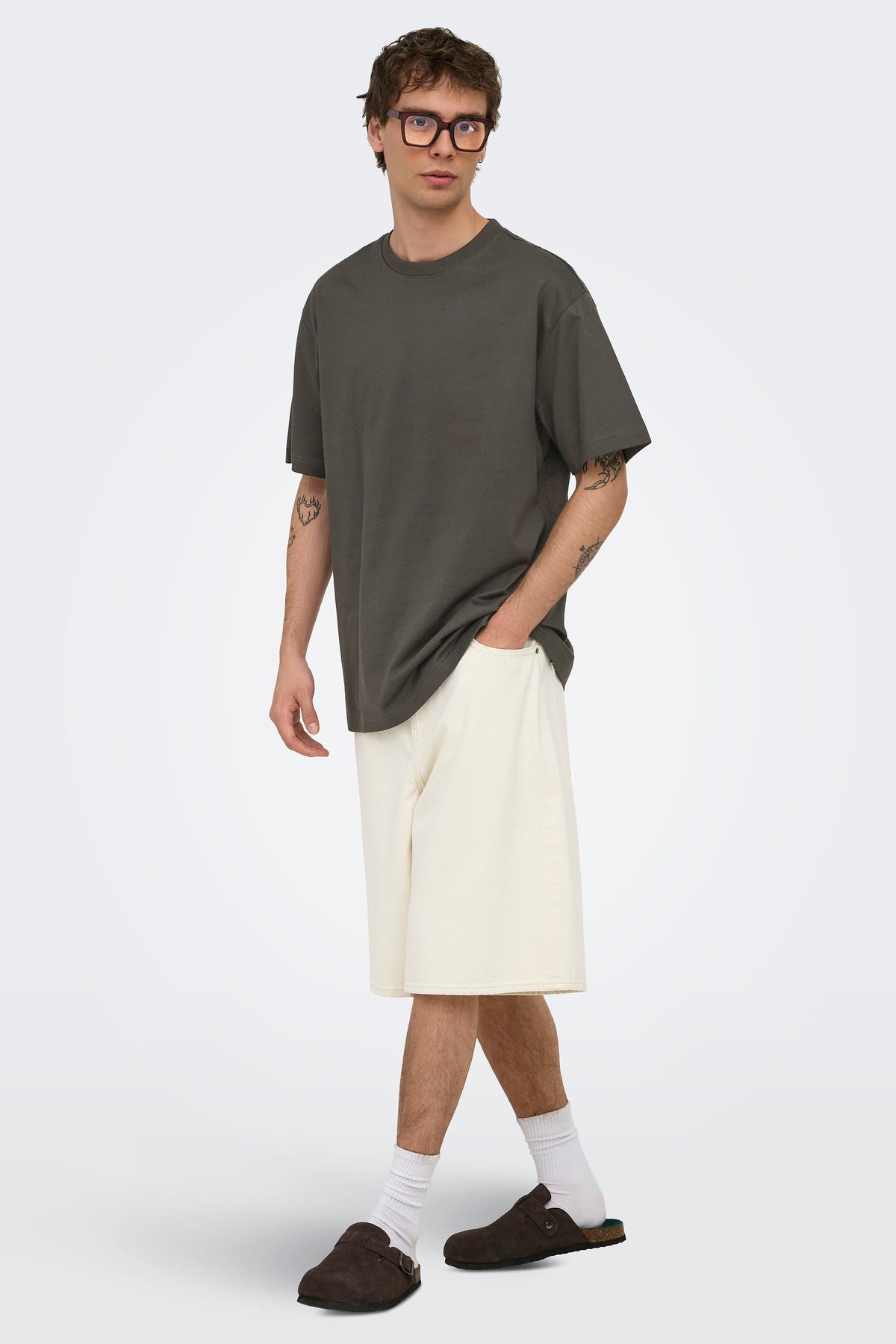 Only & Sons Fred Life Rlx SS Tee Beluga