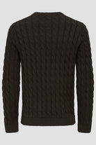 Only & Sons Kicker Cable Knit Crew Neck Coffee Bean