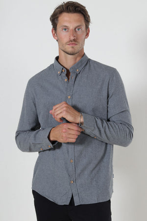 Kronstadt Johan Diego Cotton shirt Grey Mix
