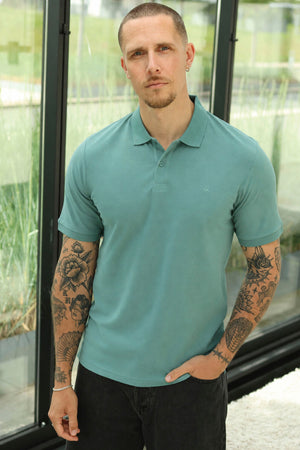 Jack & Jones Basic Polo SS Mineral Blue