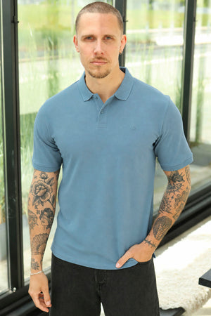 Jack & Jones Basic Polo SS Noos Blue Mirage