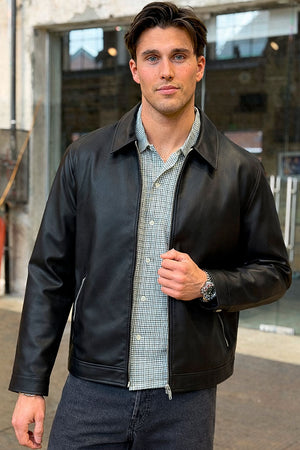 Jack & Jones Casablanca PU Jacket Black