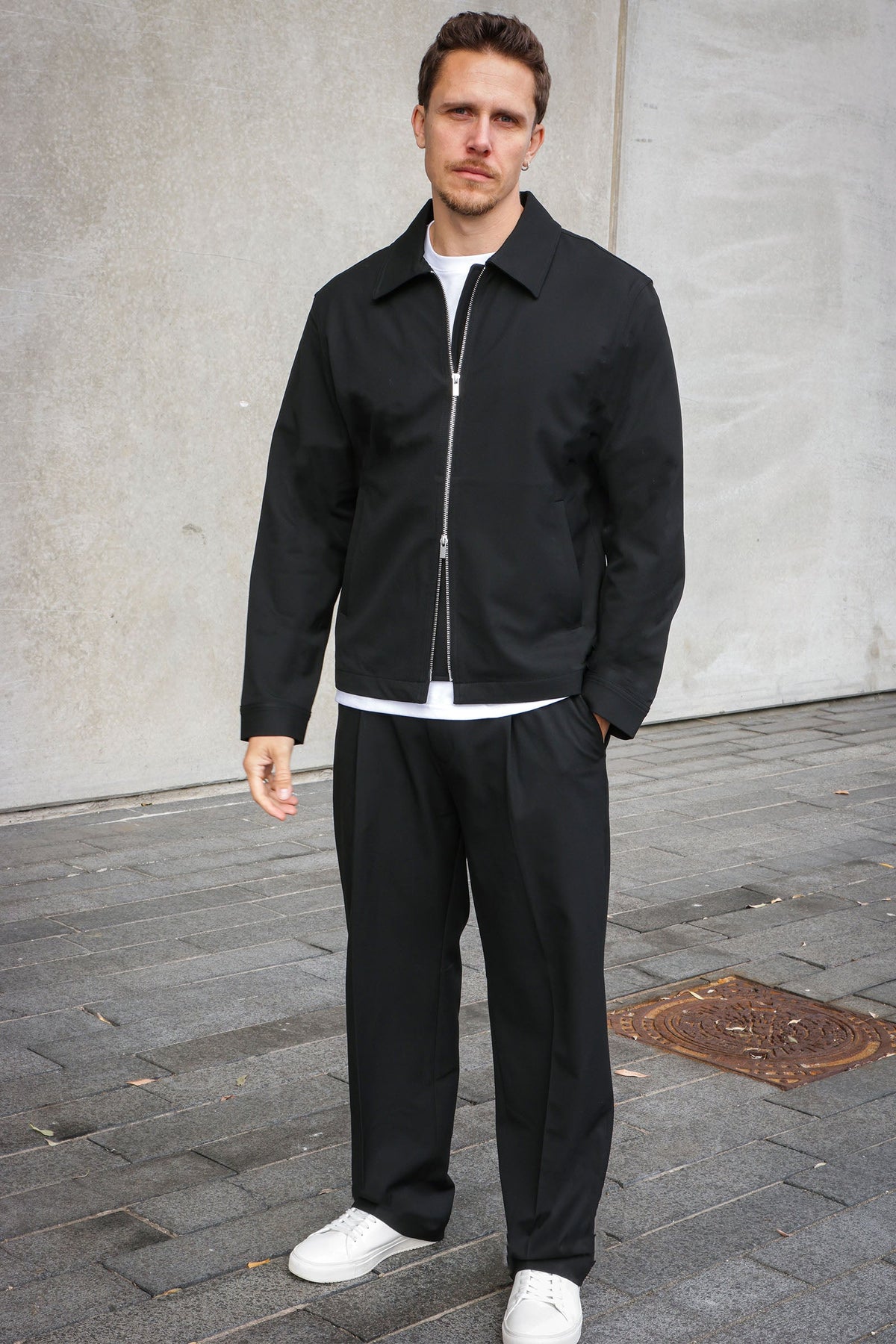 Selected Loose Finn Flex Pants Black