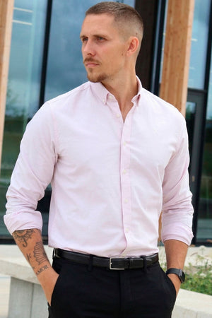 Clean Cut Copenhagen Oxford Shirt Stretch Violet Ice