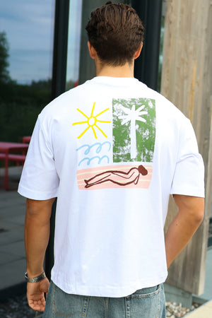 Selected Relax Norman License SS Tee Bright White