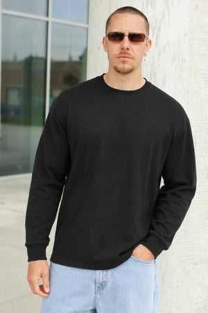 Only & Sons Caspian Airflex Relaxed LS Tee Black