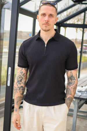Selected Fave Structure SS Polo Noos Black