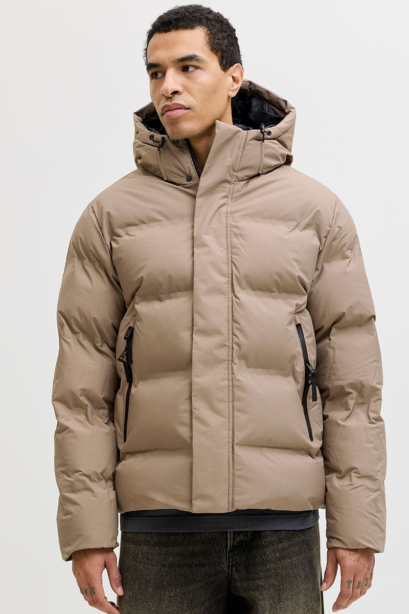 Jack & Jones Fusion Puffer Jacket Desert Taupe