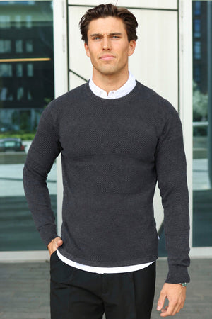 Kronstadt Hannes Cotton knit Charcoal Mix