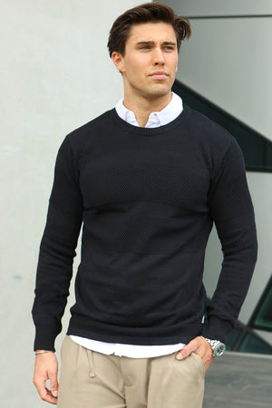 Kronstadt Hannes Cotton knit Black