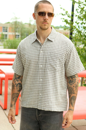 Jack & Jones Riviera Linen Blend Shirt SS LN Vintage Khaki