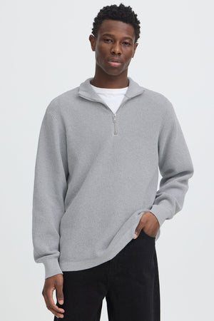 Solid Vian Halfzipper Griffin Melange