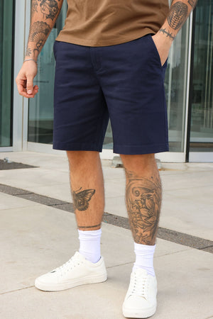 Clean Cut Copenhagen Mitchell Shorts Twill Shorts Navy