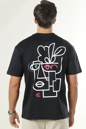 Only & Sons Fred Life Rlx Tee Zwart