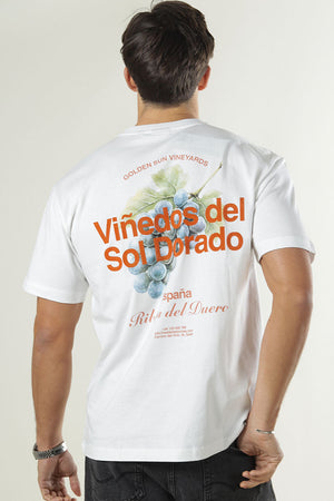 Only & Sons Fred Life Rlx Print Tee Bright White