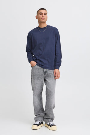 Solid Sdreynaldo Longsleeve T-shirt Insignia Blue